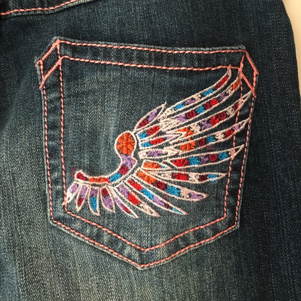 Wrangler Jr Jeans Pink Pocket Sz 14 reg Rock 47